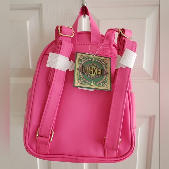 NWT Bioworld Claires Exclusive Wicked Pink Mini Backpack - Picture 4 of 9